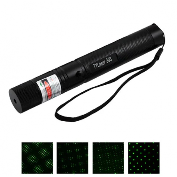 Лазерная указка на аккумуляторе Laser Pointer YL-303 Green до 10 км луч - изображение 3