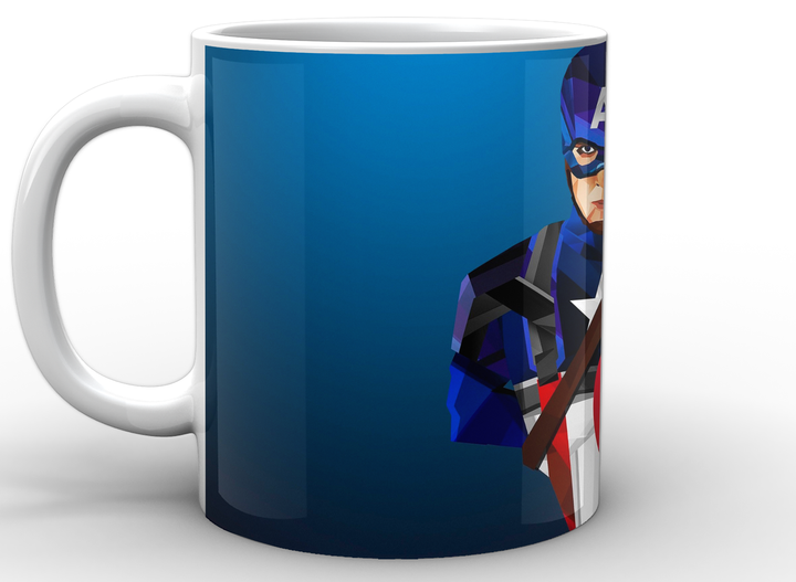 Кружка GeekLand белая Captain America Капитан Америка фан арт CA.02.045 - изображение 3