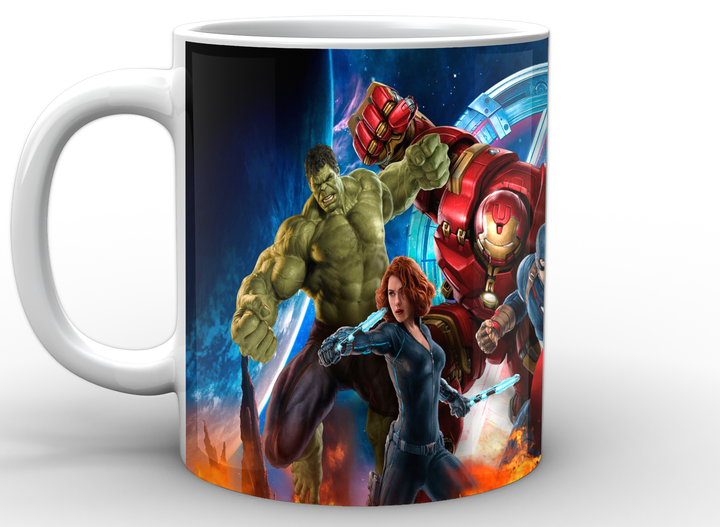 Чашка белая Avengers Мстители герои AG.02.009 - Фото 3 Чашка белая Avengers Мстители герои AG.02.009 - изображение 3