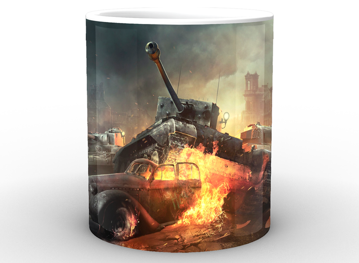 Чашка з принтом World of Tanks Світ танків постер WT.02.073 Кружка керамічна 0,33 - зображення 2