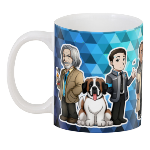 Керамическая кружка с принтом персонажа игры Detroit: Become Human для кофе и чая 330 мл (66529A6A156F) - Фото 1 Керамическая кружка с принтом персонажа игры Detroit: Become Human для кофе и чая 330 мл (66529A6A156F) - изображение 1