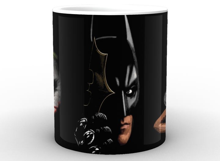 Кружка GeekLand біла Бетмен Batman Бетмен дволикий джокер та бетмен BM.02.047 - зображення 2