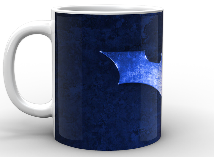Чашка с принтом белая Бэтмен Batman batman красно-синий знак BM.02.063 Кружка керамическая 0,33 - изображение 3