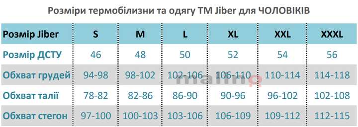 Термо кальсони чоловічі легкі JIBER Soft Thermal, сині L - зображення 4