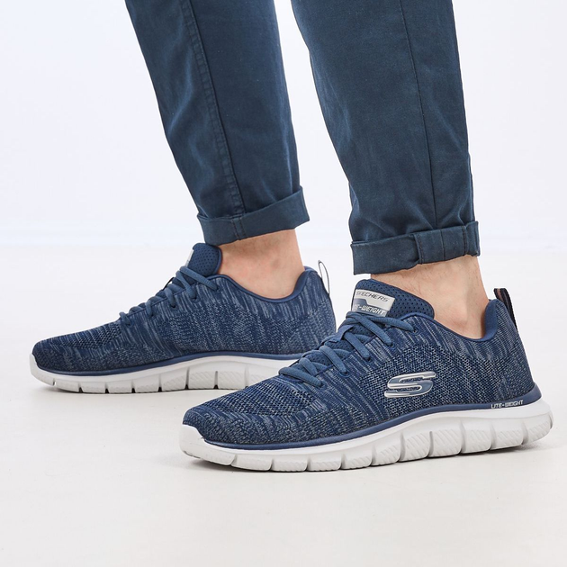 Shii　0331 Кроссовки мужские Skechers Track - Front Runner серые 232298