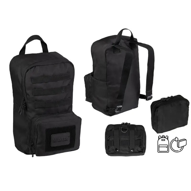 Рюкзак тактический Mil-Tec US Pack Ultra Compact 15 л Noir - изображение 2