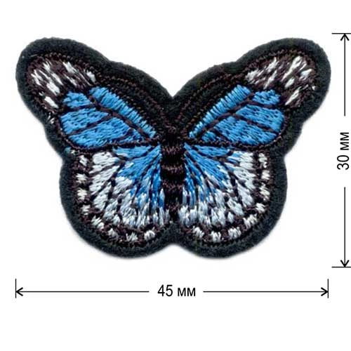 Вишиті нашивки на одяг Embroidery Метелики набір №2 (68624) - зображення 2