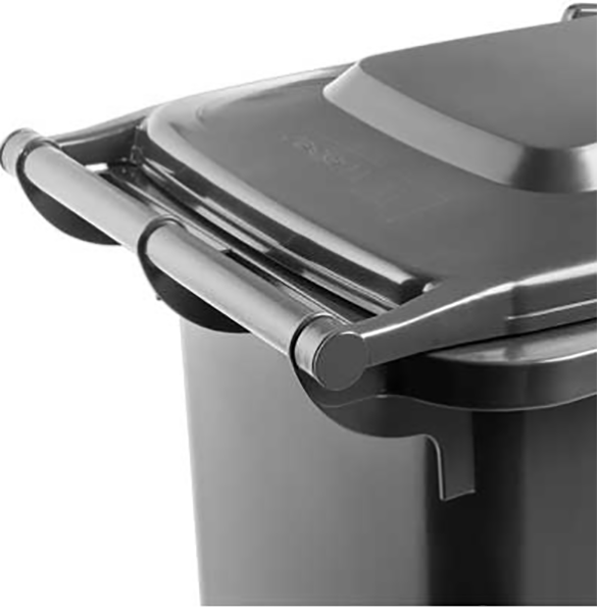 Контейнер для сміття Weber 120 літрів Чорний - Фото 3 Контейнер для сміття Weber 120 літрів Чорний - зображення 3
