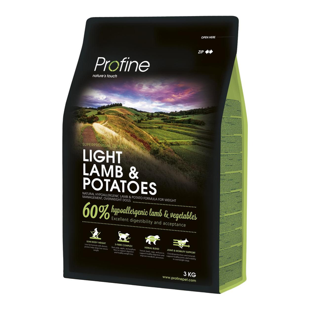 Сухой корм для собак с лишним весом Profine Light Lamb с ягненком 3 кг ...