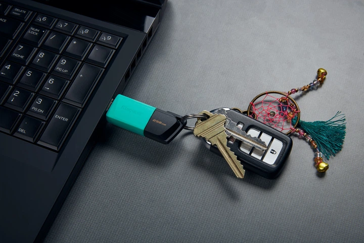Pendrive Kingston DataTraveler Exodia M 256 GB czarny/turkusowy (DTXM/256 GB) - obraz 8