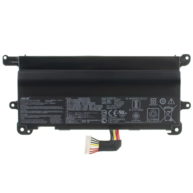 Оригинальная батарея для ноутбука ASUS A32N1511 (ROG G752VL, G752VT) 10.8V 6700mAh 72Wh Black (0B110-00370000) (2222941) - изображение 2