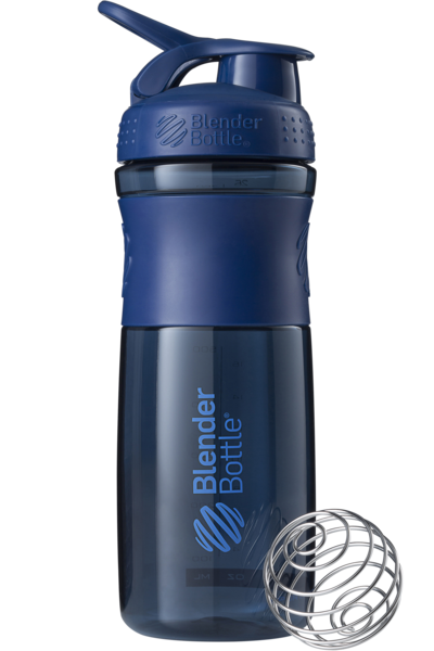 Спортивная бутылка-шейкер Blender Bottle SportMixer 820 ml Navy - Фото 1 Спортивная бутылка-шейкер Blender Bottle SportMixer 820 ml Navy - изображение 1