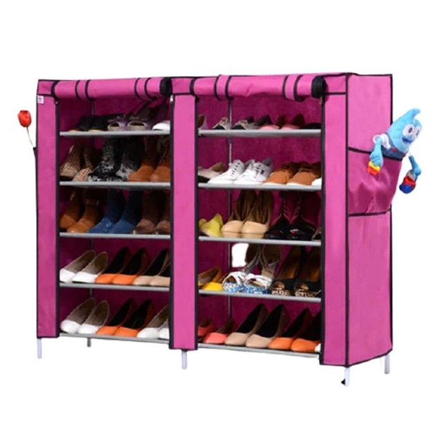Тканевый шкаф для обуви ALLS Shoe Cabinet 5 Layer 6510 двойной (114*30 ...