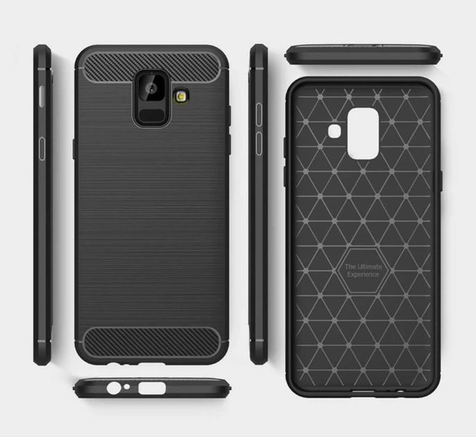 Противоударный чехол Fashion Case Urban для Samsung Galaxy A6 2018 (A600) Черный - изображение 2