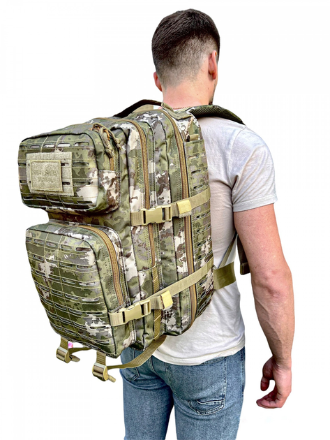 Рюкзак тактический штурмовой зсу 40 л, рюкзак военный камуфляж, тактический рюкзак ВСУ - изображение 1