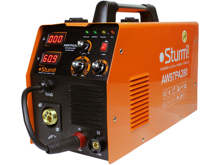 Зварювальний інверторний напівавтомат (MIG/MAG,MMA, 280А) Sturm AW97PA280 - зображення 1