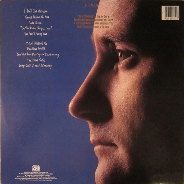 PHIL COLLINS – Hello, I Must Be Going! (LP, оригинал, б/у, U.S.A.) - Фото 2 PHIL COLLINS – Hello, I Must Be Going! (LP, оригинал, б/у, U.S.A.) - изображение 2