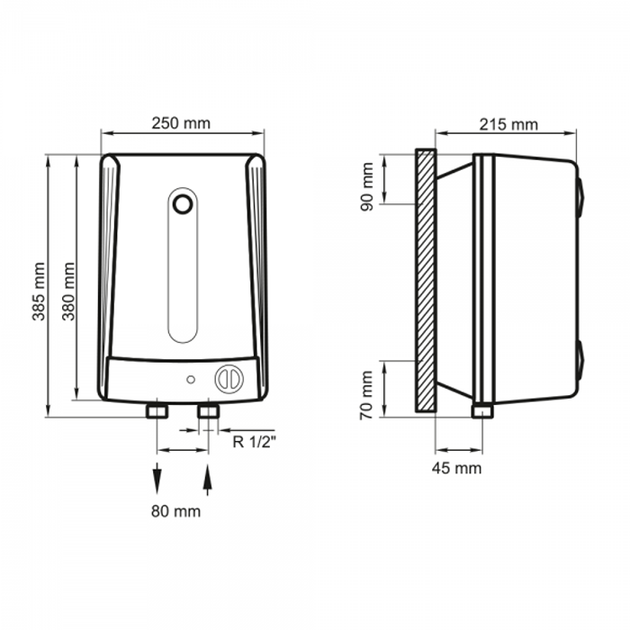 Водонагреватель ARTI WH Compact U 5L/1 - изображение 3