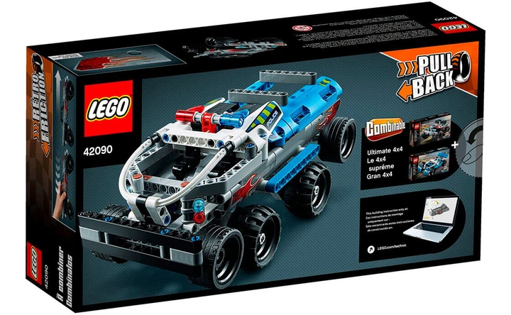 Конструктор LEGO Машина для втечі 128 деталей (42090) - зображення 6