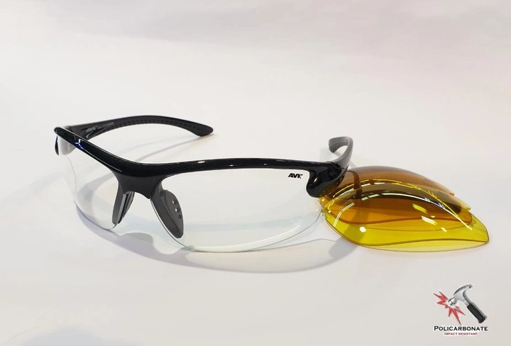 Спортивные защитные тактические очки со сменными линзами AVK Vega-01 - изображение 2