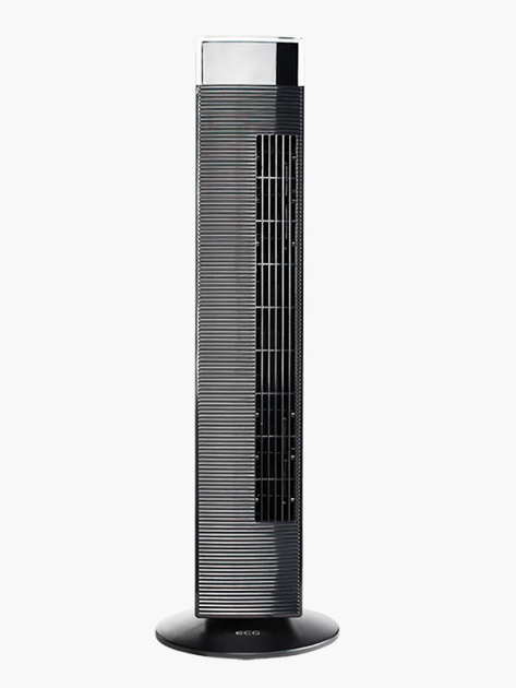 Вентилятор напольный колонный с ионизацией воздуха ECG FS-91-T Black 65 .