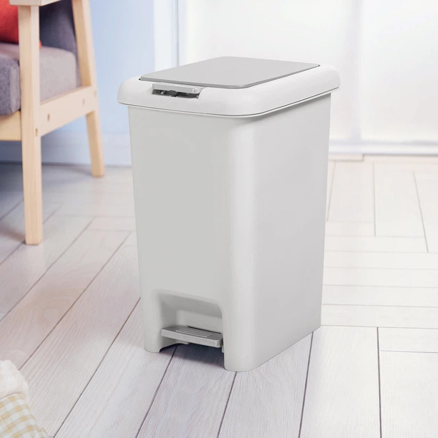 Ведро для мусора MBM HOME с крышкой и педалью BIN-01 20л Серое (BIN-01 20L GRAY) - изображение 6
