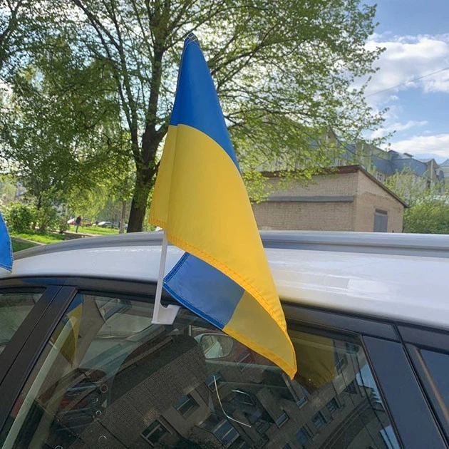 Автомобільний Прапор України Trend на авто односторонній 30 см х 45 см поліестер Синьо-жовтий - зображення 10