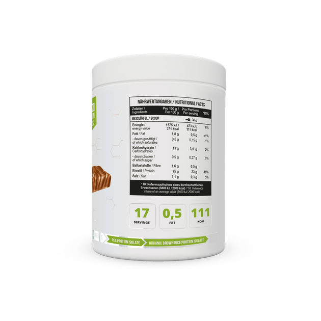 MST® Protein Isolate VEGAN Cолона карамель 500 грам | Рослинний протеїн ізолят | Без цукру - Фото 2 MST® Protein Isolate VEGAN Cолона карамель 500 грам | Рослинний протеїн ізолят | Без цукру - зображення 2