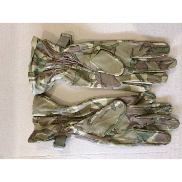 Військові тактичні рукавиці шкіряні камуфляж 6 Великобританія - изображение 2