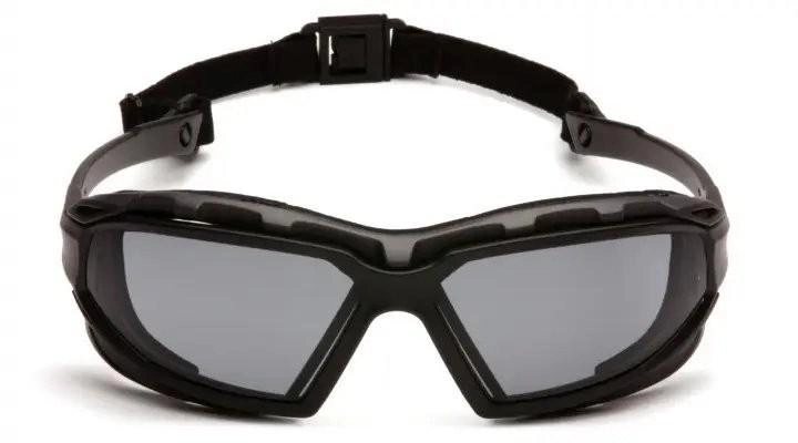 Тактические очки баллистические с уплотнителем Pyramex Highlander-PLUS Anti-Fog черные - изображение 2