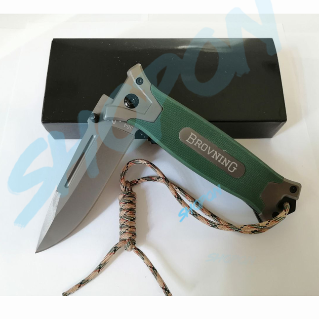 Нож тактический, складной нож карманный, ніж тактичний для рыблки, охоты, Bounce TG-2120, зеленый - изображение 2
