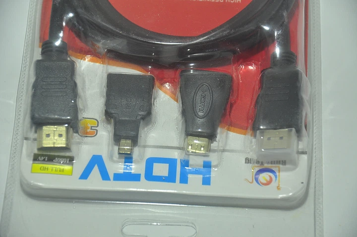 3 в 1 кабель HDMI Mini HDMI Micro HDMI адаптер HDTV - зображення 4