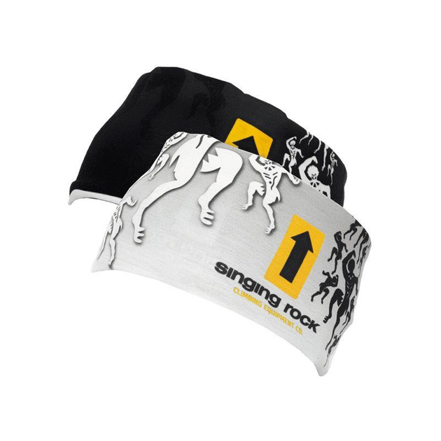 Бафф Singing Rock Scarf Retro Чорний-Жовтий - Фото 1 Бафф Singing Rock Scarf Retro Чорний-Жовтий - зображення 1