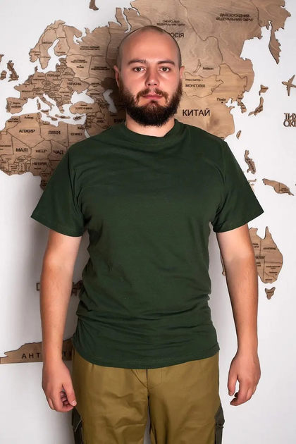 Тактическая футболка ВСУ олива летняя (размер M) - изображение 2