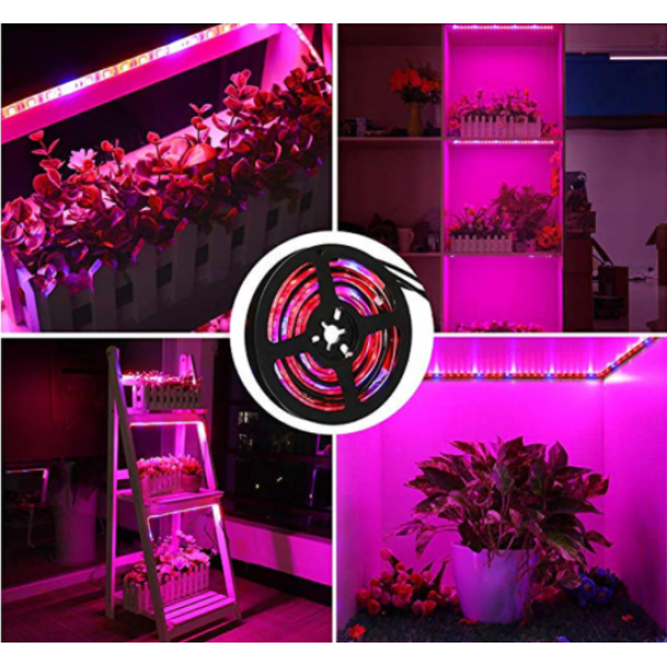 Світлодіодна Ультрафіолетова LED фіто-стрічка світлодіодний фіто-світильник Фіто Лампа 5м/300 світлодіодів - зображення 2