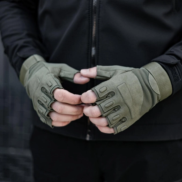 Тактичні рукавички Оліва XL - зображення 1
