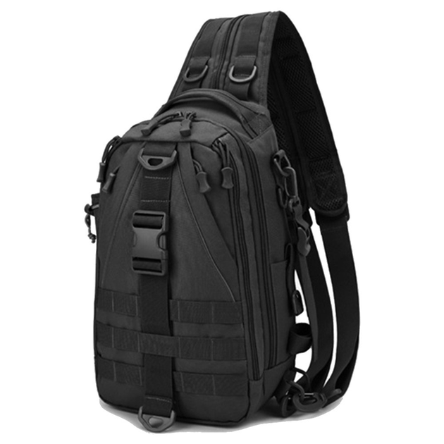 Тактический рюкзак трансформер 37x20x15 см черный 50454 - изображение 1