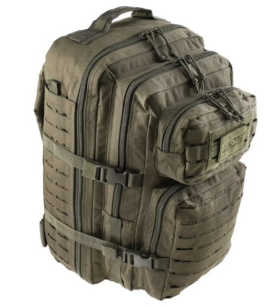 Рюкзак тактичний військовий напад Mil-Tec Laser Cut Assault 36L Оливкова - зображення 1