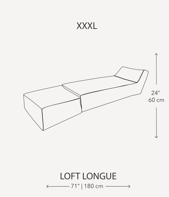 Бескаркасный шезлонг LONGUE-111 Оксфорд премиум желтый XXXL (L134-111) - изображение 3