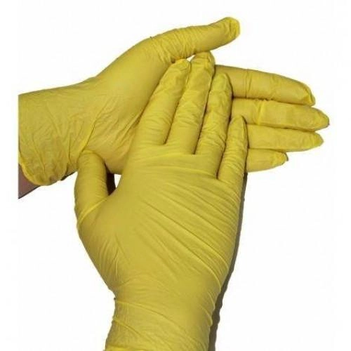 Перчатки нитриловые Color Style Lemon желтые 100шт S - изображение 2