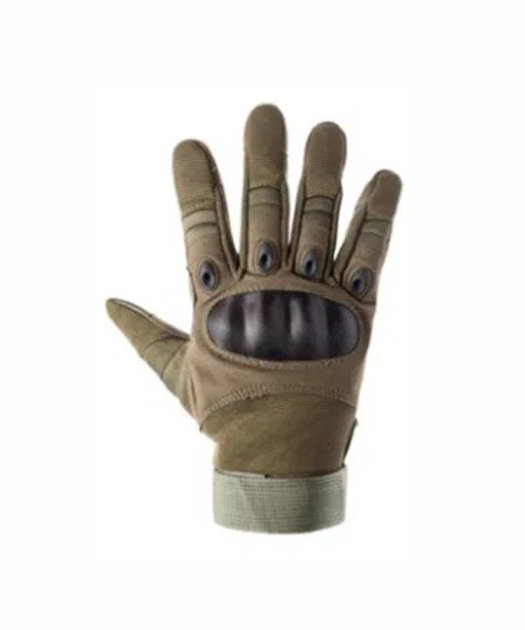 Закрытые тактические перчатки Оливковые Размер L (2105224218) - изображение 1