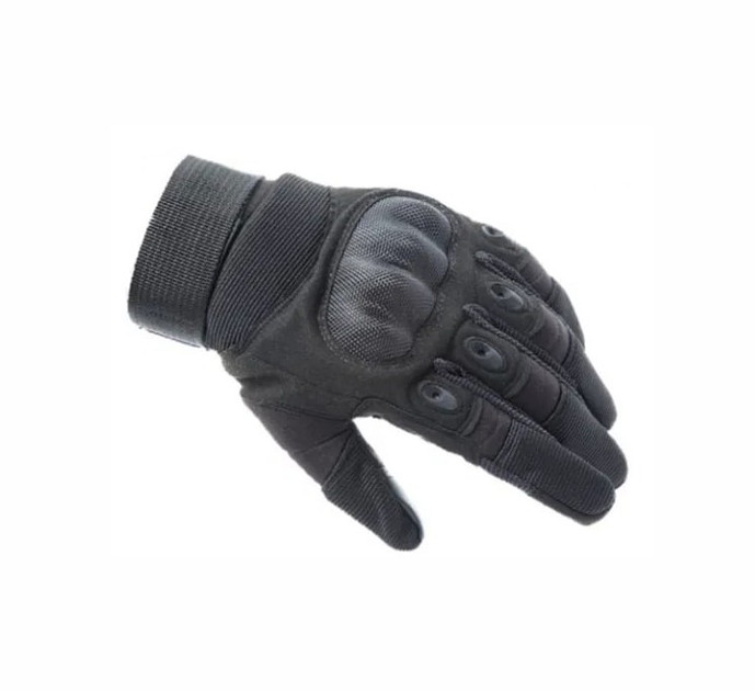 Закрытые тактические перчатки Черные Размер M (2105224211) - изображение 1