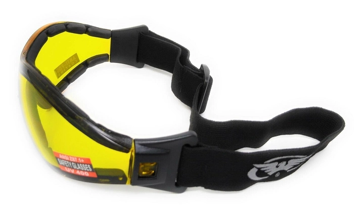 Очки защитные с уплотнителем Global Vision Z-33 (yellow) Anti-Fog желтые - изображение 2