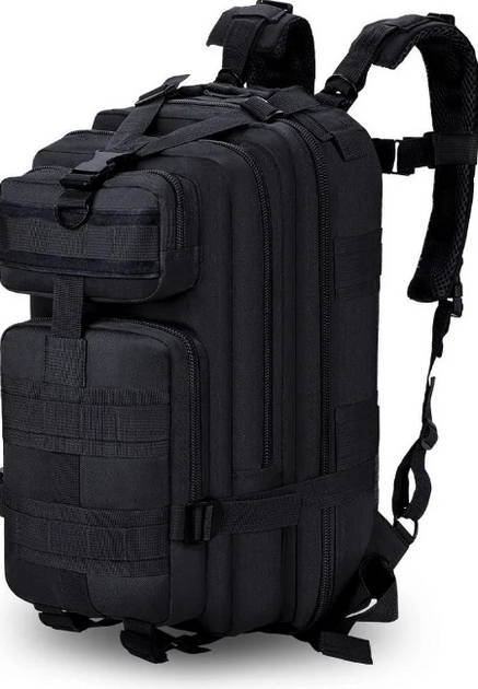 Рюкзак тактический водоотталкивающая ткань HLV A02 25 л Вlack - изображение 1