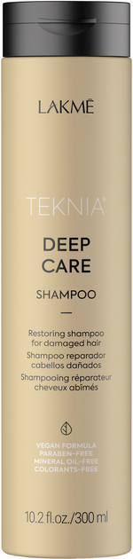 Акція на Відновлюючий шампунь для пошкодженого волосся Lakme Teknia Deep Care Shampoo 300 мл від Rozetka