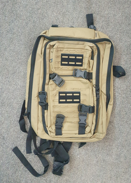 Рюкзак тактичний 40 л темно-пісочний Accord - изображение 1