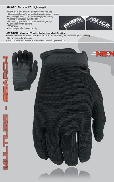 Тактичні рукавички полегшені Damascus Nexstar I™ - Lightweight duty gloves MX10 X-Large, Чорний - зображення 2