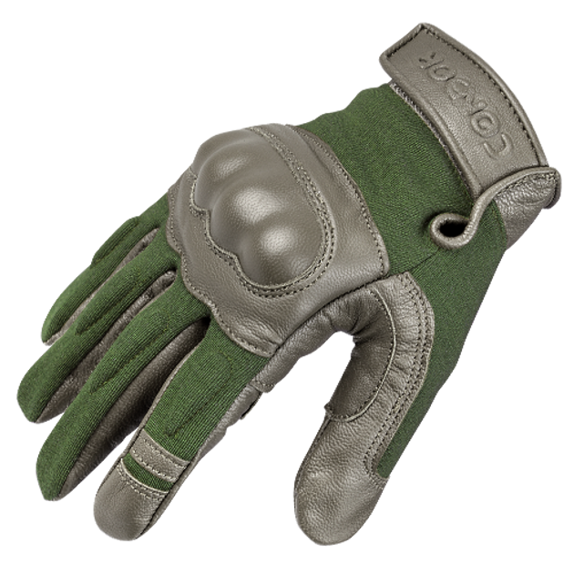 Тактичні вогнетривкі рукавички Номекс Condor NOMEX - TACTICAL GLOVE 221 Small, Sage (Зелений) - зображення 1