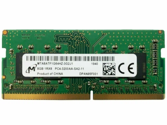 Micron 8 GB SO-DIMM DDR4 3200 MHz (MTA8ATF1G64HZ-3G2J1)