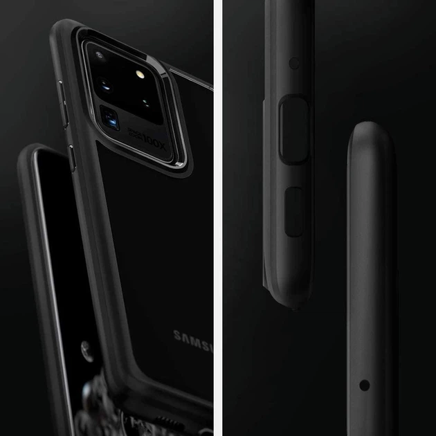 Чехол Spigen для Samsung Galaxy S20 Ultra - Ultra Hybrid, Matte Black (ACS00714) - изображение 8
